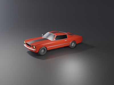 Car 3D model low poly