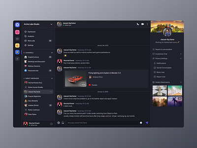 Message Dashboard by Nischal Kharel on Dribbble