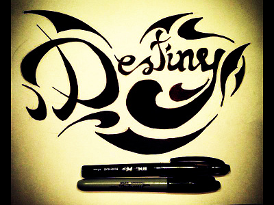 Destiny alphabet art darold pinnock daroldpinnock design destiny dpcreates draw drawing sketch typography