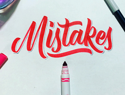 Mistakes branding calligraphy calligraphy artist darold pinnock dpcreates lettering logo logotype pinnock typography