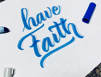Have Faith branding calligraphy calligraphy artist calligraphy logo darold pinnock dpcreates drawing lettering logotype pinnock typography