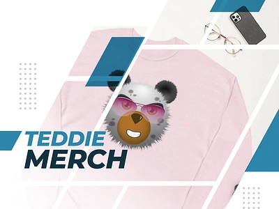 Fly Teddie Merch crypto art darold pinnock design digital art dpcreates drawing illustration nft pinnock