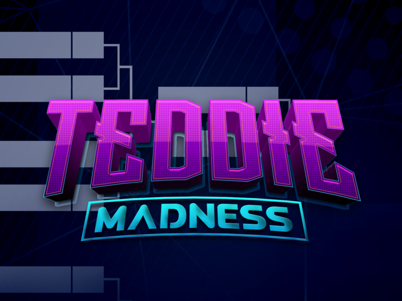 Teddie Madness in LIVE! collection darold pinnock design dpcreates illustration march madness nft tournament typography
