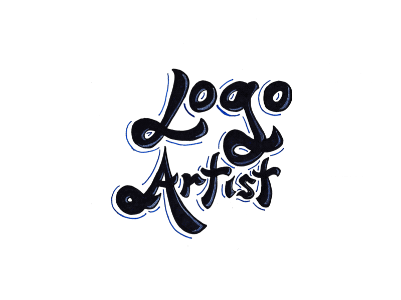 Logo Artist Gif darold darold pinnock dpcreates drawing lettering logo logo artist pinnock typography vision