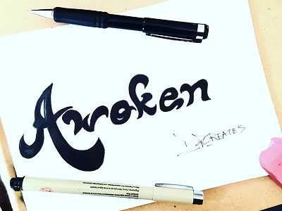 I feel Awoken... darold darold pinnock dpcreates drawing hand lettering lettering logotype pinnock typography vision