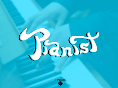 Pianist Final branding for musicians darold darold pinnock dpcreates drawing lettering music musician pianist pinnock typography vision