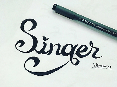 Singer darold darold pinnock dpcreates drawing lettering logo artist music pinnock singer typography vision