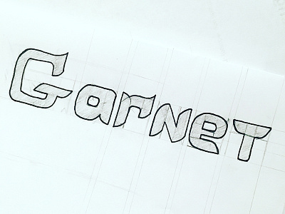 Garnet Logotype darold darold pinnock dpcreates drawing garnet walters lettering logo logotype musician pinnock typography