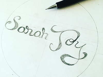 Sarah Joy Logotype Sketch 1