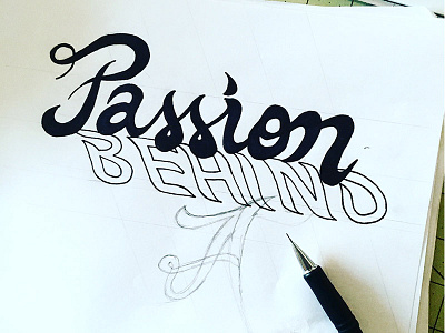 Passion Behind The Art darold pinnock dpcreates drawing lettering logo logotype music musician pinnock typography