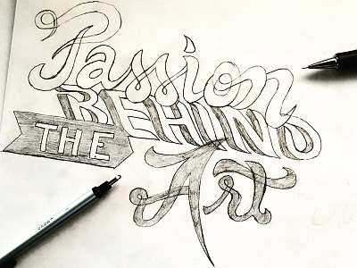 Passion Behind The Art darold pinnock dpcreates drawing lettering logo logotype music musician passion behind the art pinnock typography