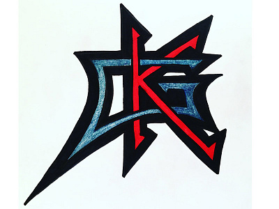 KG Monogram basketball darold pinnock dpcreates drawing kevin garnet lettering logo logotype nba pinnock sports typography