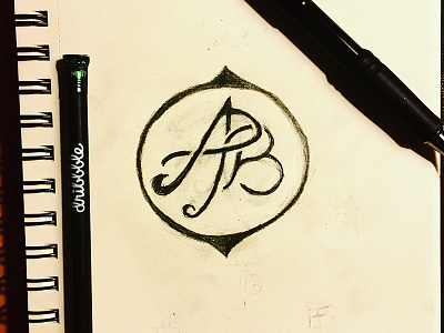 PBTA Monogram darold pinnock dpcreates drawing lettering logo logotype monogram music musician passion behind the art passionbehindtheart typography