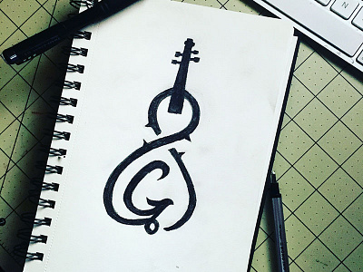 GUK Monogram Logotype 2 darold darold pinnock dpcreates drawing lettering logo logo design logotype music musician pinnock typography