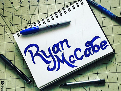 Ryan McCabe logotype darold darold pinnock dpcreates drawing lettering logo logo design logotype music musician pinnock typography