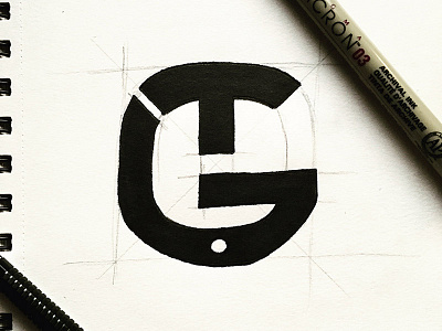TG Version #4 darold darold pinnock dpcreates drawing lettering logo logotype music musician pinnock typography