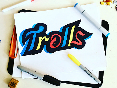 Trolls darold darold pinnock dpcreates drawing lettering logo logotype music musician pinnock typography
