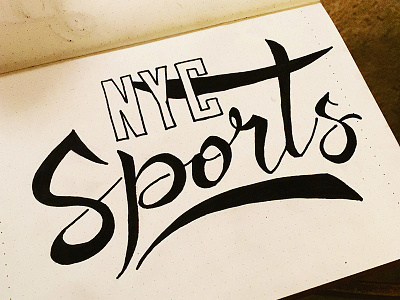 NYC Sports darold darold pinnock dpcreates drawing lettering logo logotype pinnock playoffs sports typography
