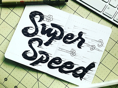 Super Speed darold darold pinnock dpcreates drawing league lettering logo logotype pinnock sports typography