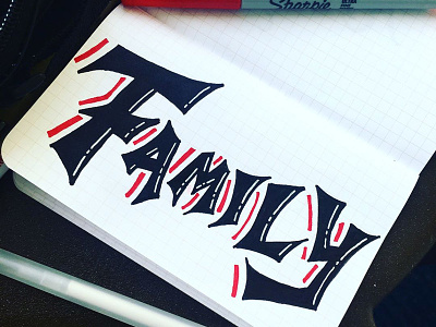 Family darold darold pinnock dpcreates drawing family league lettering logo logotype pinnock sports typography