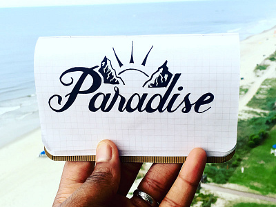 Paradise darold darold pinnock dpcreates drawing lettering logo logotype music musician pinnock typography