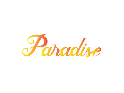 Paradise darold darold pinnock dpcreates drawing lettering logo logotype music musician pinnock typography