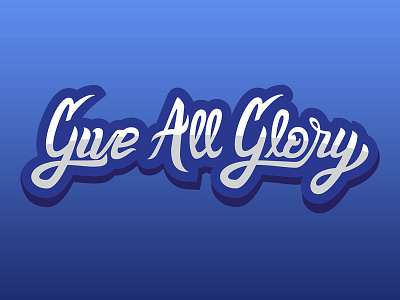 Give All Glory christian darold pinnock dpcreates drawing jesus lettering logo logotype music musician typography