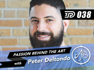 Peter Deltondo | PBTA Podcast 038 darold darold pinnock dpcreates drawing interview logo pinnock podcast typography ui ux