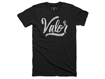 Valor T-Shirt army cotton bureau darold pinnock dpcreates drawing lettering logo logotype tshirt tv show typography valor