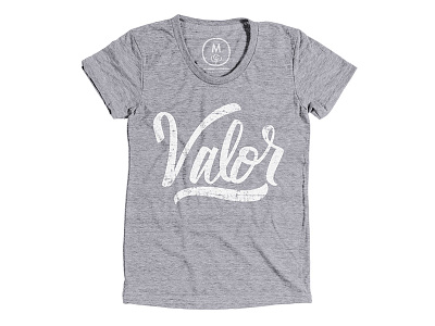 Valor T-Shirt army cotton bureau darold pinnock dpcreates drawing lettering letters logo tshirt tv show typography valor