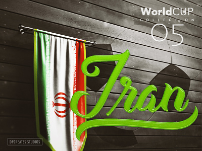 My WorldCup Design Collection 5/33 | Iran 🇮🇷 alphabet darold darold pinnock dpcreates drawing lettering letters logo logotype pinnock running typography