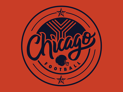 Chicago Football apparel calligraphy chicago chicago football dpcreates lettering shirt