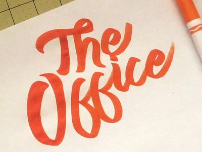 The Office calligraphy crayligraphy darold pinnock designer dpcreates lettering typography