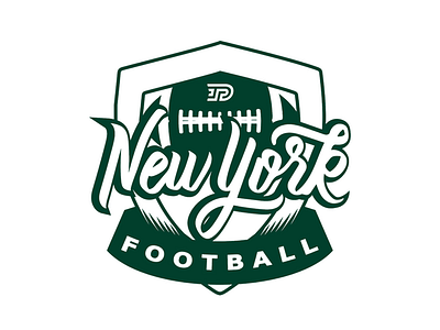 New York Football 🏈 badge design football jets lettering new york nfl sports typography