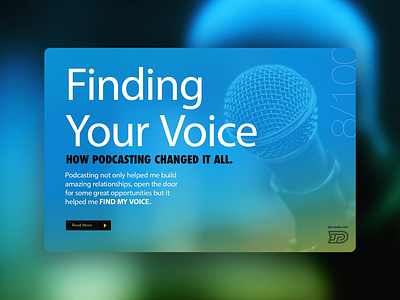 Finding Your Voice darold pinnock dpcreates graphic design layout layout design podcast typography