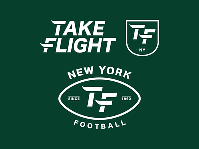 Take Flight - Lockups branding darold pinnock design dpcreates lettering lockups logo logo design logotype new york jets nfl pinnock sports typography vector