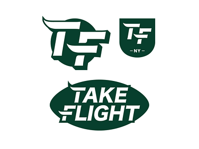 Take Flight - Lockups 2 darold pinnock daroldpinnock design dpcreates lettering lockups logo logotype new york jets nfl sports takeflight typography vector
