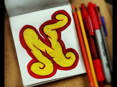 Letter N - My Alphabet Sketch