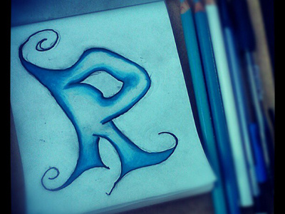 Letter R - My Alphabet Sketch alphabet art darold pinnock daroldpinnock design dpcreates draw drawing sketch typography