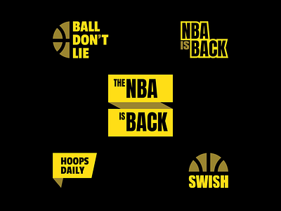The NBA is Back! basketball darold pinnock design dpcreates graphic design layout design nba typography
