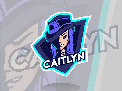 Caitlyn branding design esport games icon illustration logo logo esportlogo logodesign vector