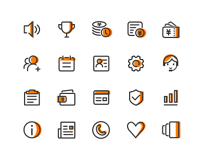 About Financial Icon app design icon ui