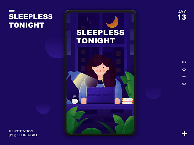 Illustration Sleepless Tonight