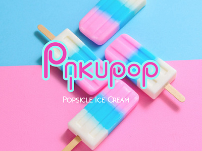 Pakupop  Ice Cream Popsicle Logo Design