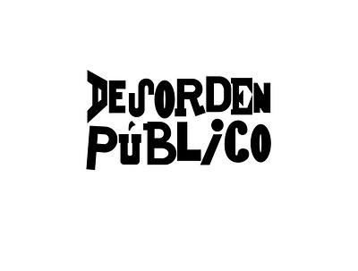 Desorden publico design graphicdesign lettering minimal music ska band skate vector