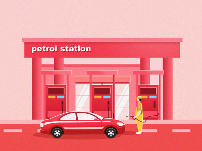 petrol station