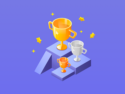 trophy app competition design honor illustration ios app mobile ranking trophy ui