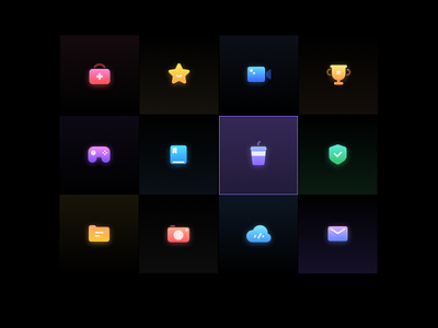 icons dark mode design icons ui