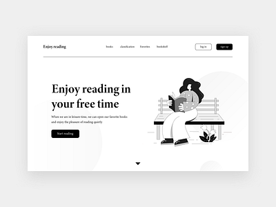 enjoyreading app design mobile reading ui web