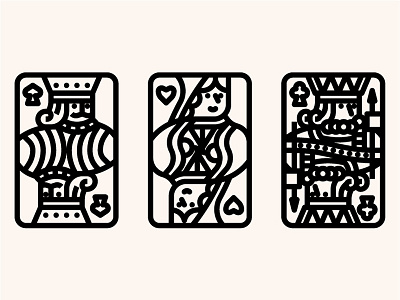 The classic royal cards icons